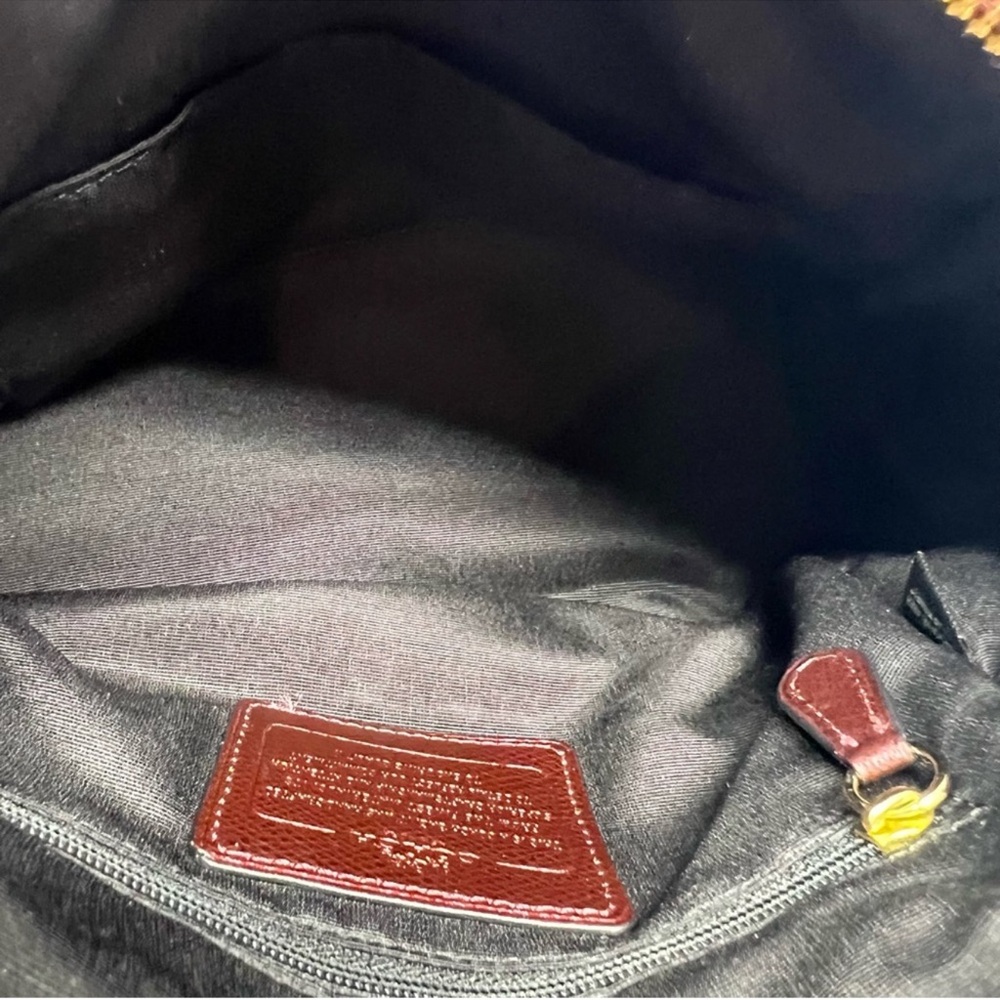 💗Coach Burgandy Leather Satchel with Adjustable Strap and small wallet 💗 - Picture 7 of 11